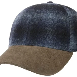 Casquette wool check bleu - Stetson