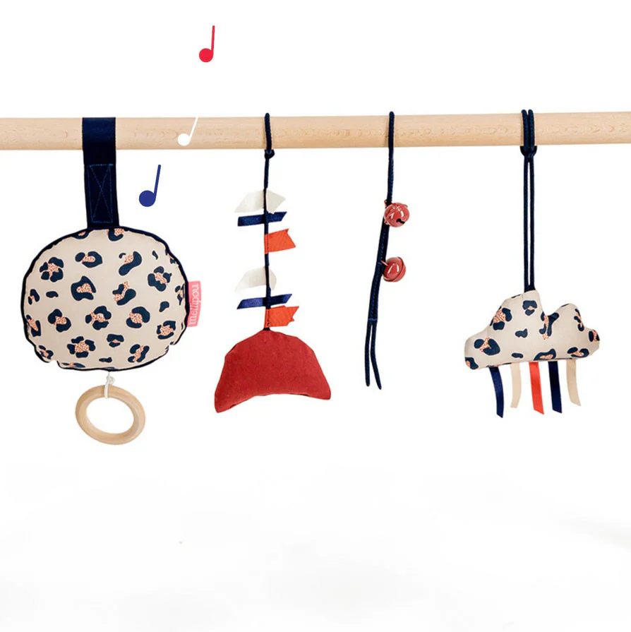 Arche d'éveil en bois avec coussin Musical Baker – Image 4