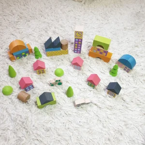 Minivillage - jouet en bois dès 2 ans (40 pièces)