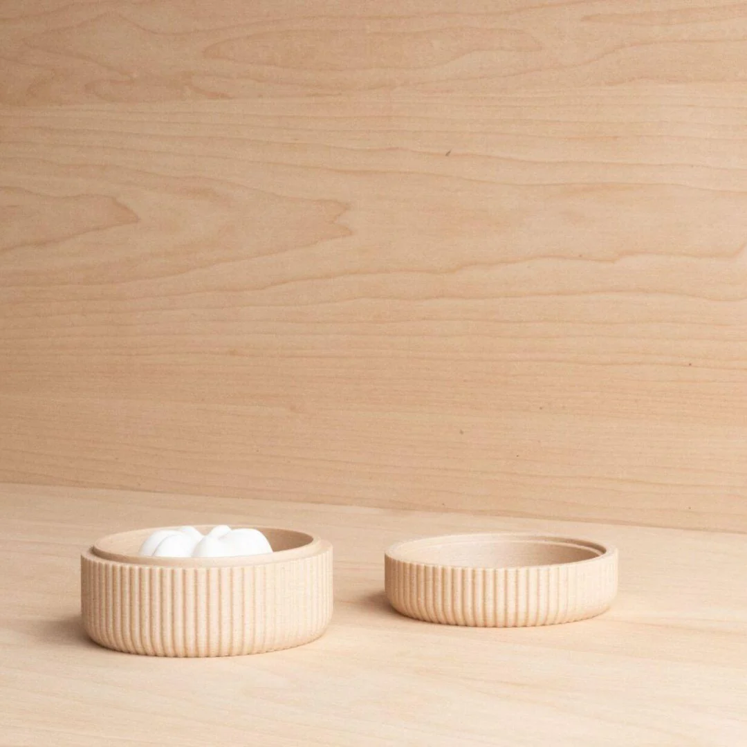 Porte savon design en bois recyclé et bio-plastique – Image 4