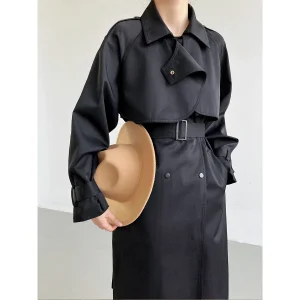 TRENCH COAT MI-LONG COL REVERS