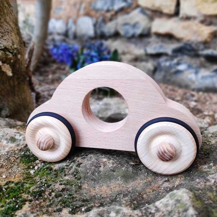 Petite voiture Anatole en bois rose – Image 8