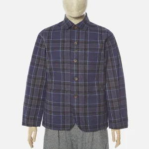 veste bakers nebraska check navy - universal works