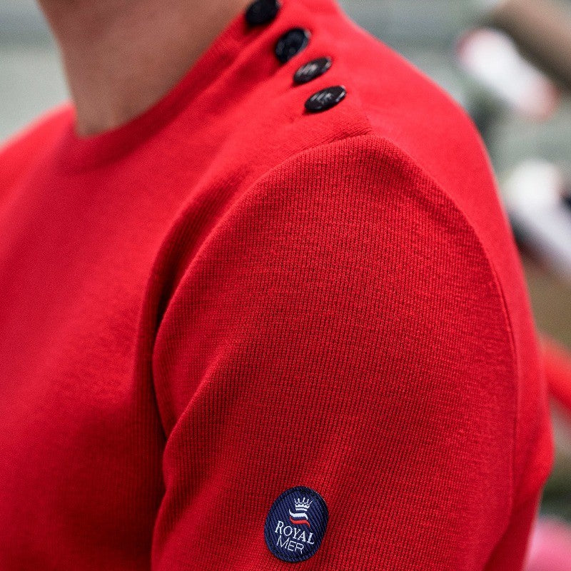 Pull marin uni KLASEL UH1 rouge – Image 4