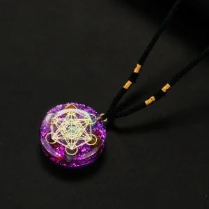 Pendentif Orgonite « Améthyste Métatron »