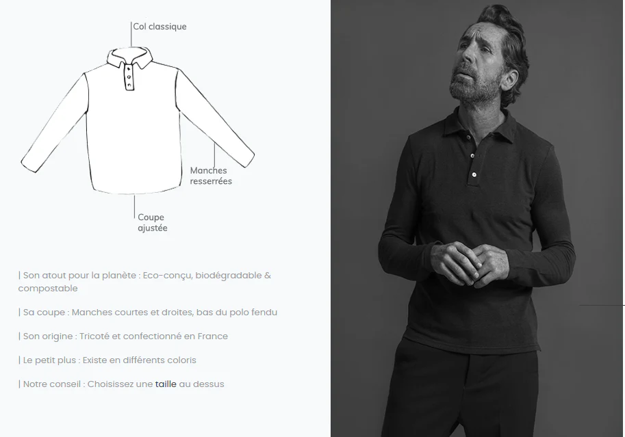 Polo en Lin Linmanquable Homme – Image 3