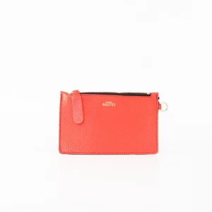 Pochette Jade Cuir Corail