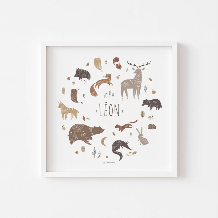 Affiche personnalisable Wood