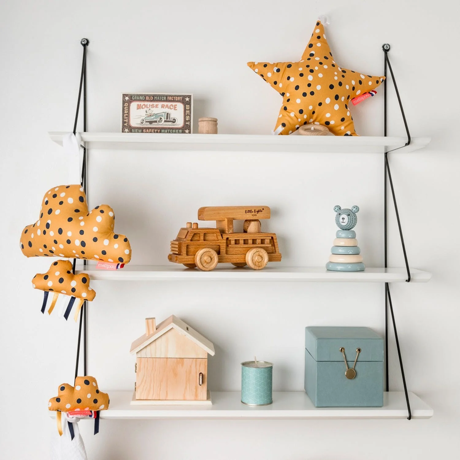 Doudou musical moutarde Minibam Lenny