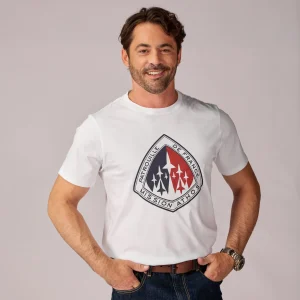 T-shirt blanc CURTISS MERCERISE