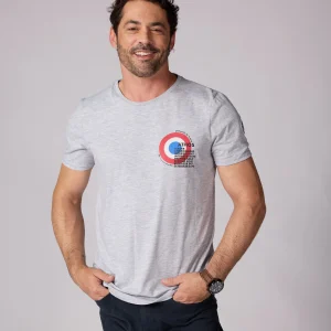 T-shirt manches courtes gris chiné MYSTER SELECT