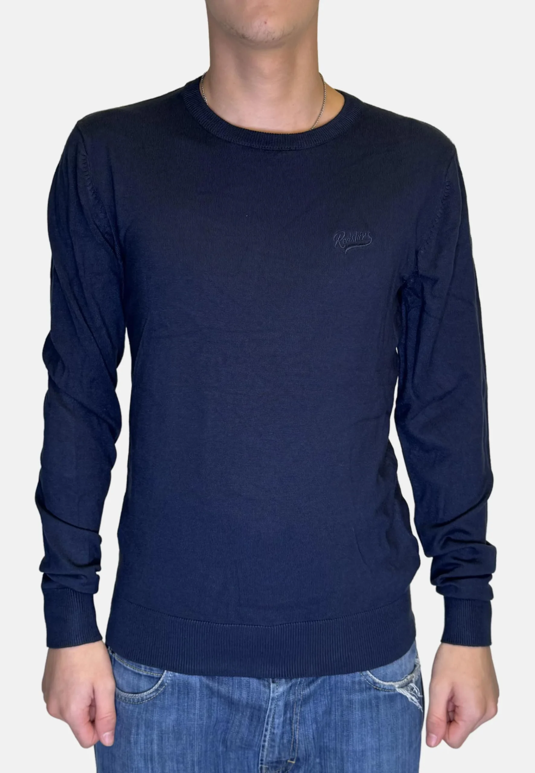 Pull col rond tulsa bleu marine 9SWE2333AD