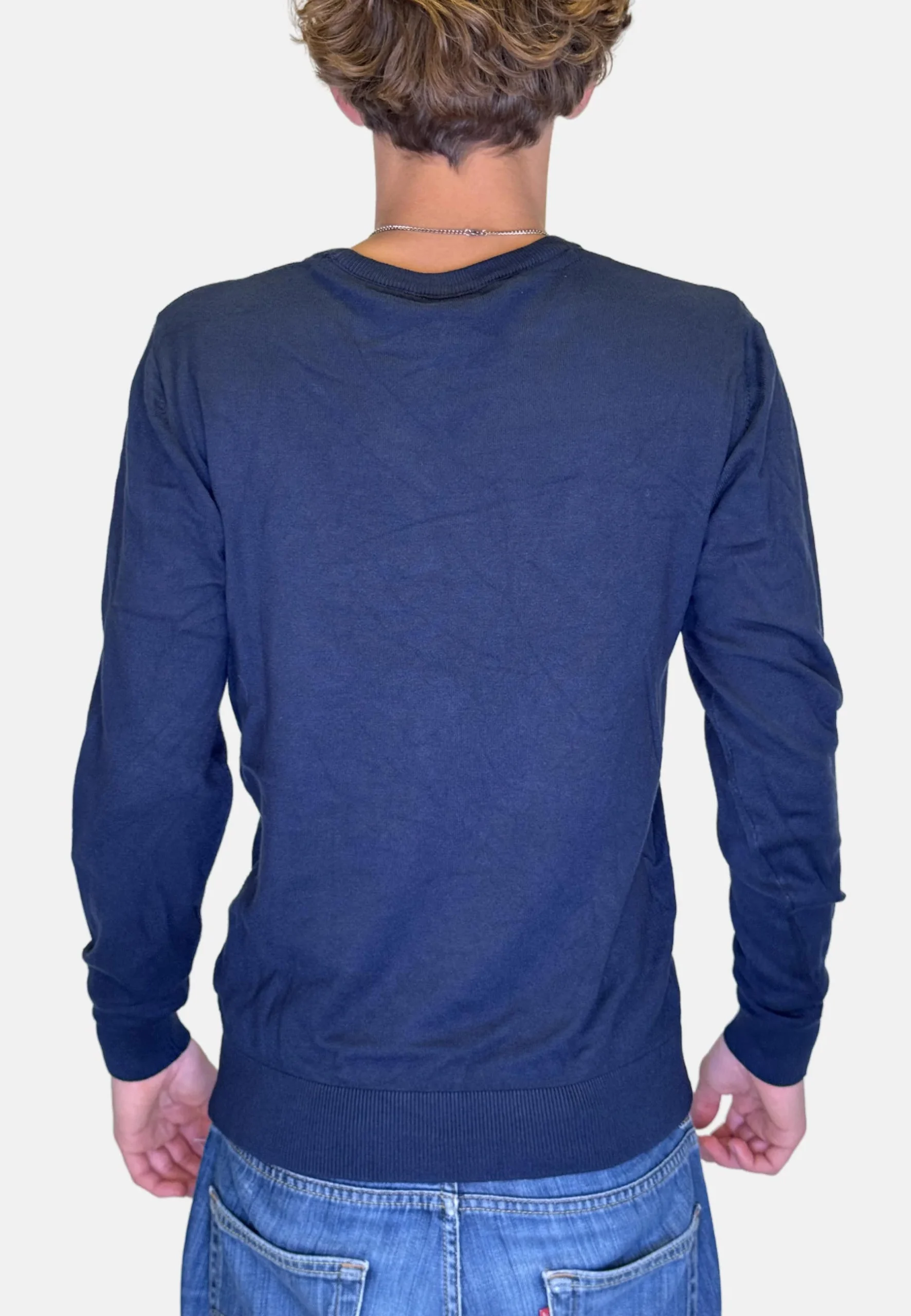 Pull col rond tulsa bleu marine 9SWE2333AD – Image 2