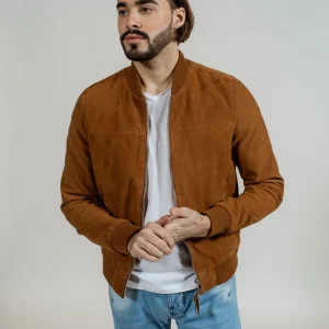 Blouson En Cuir Bower 3 African camel