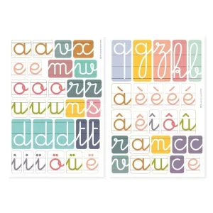 Magnets lettres cursives