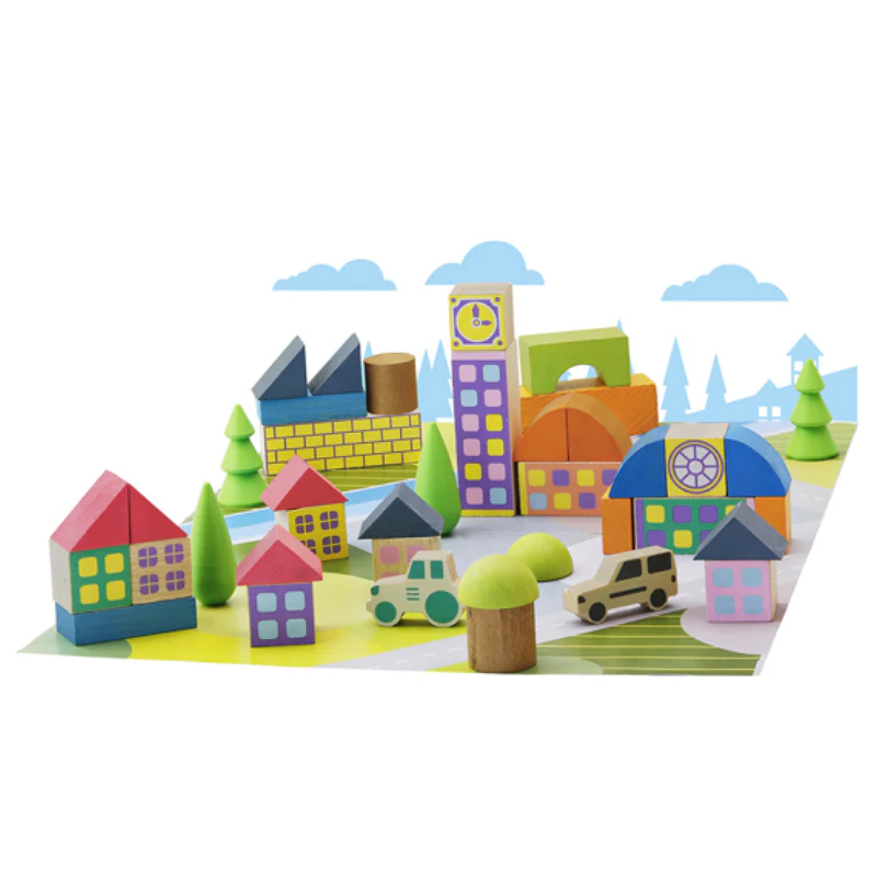 Minivillage - jouet en bois dès 2 ans (40 pièces) – Image 4