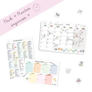 Pack rentrée organisée