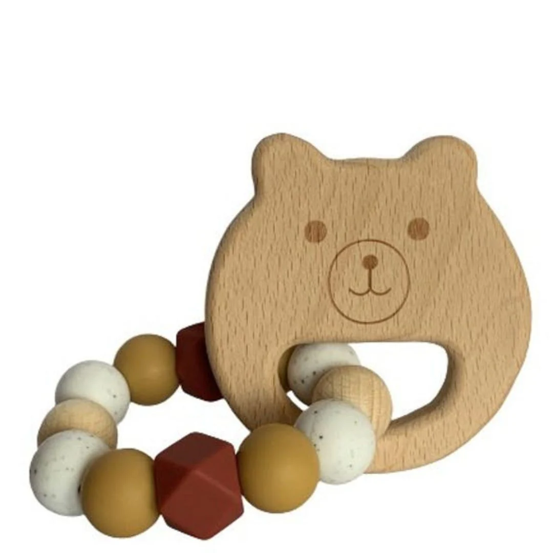 Hochet en bois Ours – Image 4