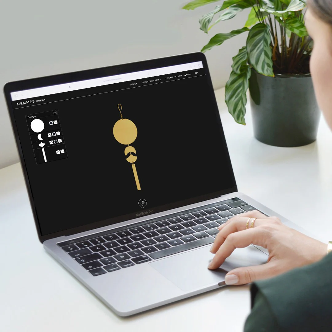 Boucles d'oreilles en coffret création bijou haute couture – Image 5