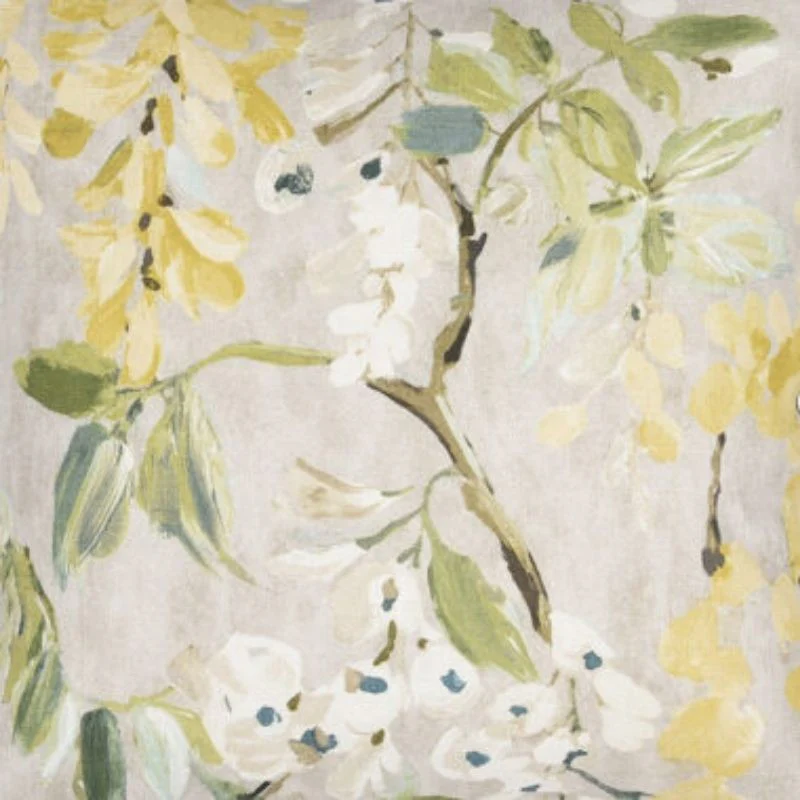 Coussin rectangulaire biface Sauvelade écru / Fleurs 70 x 45 cm – Image 3