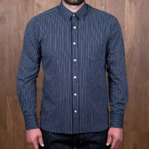 Chemise 1937 roamer blue wabash denim - Pike brothers