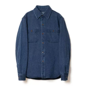 Chemise heavy sashiko used indigo 5713U - Studio d'artisan