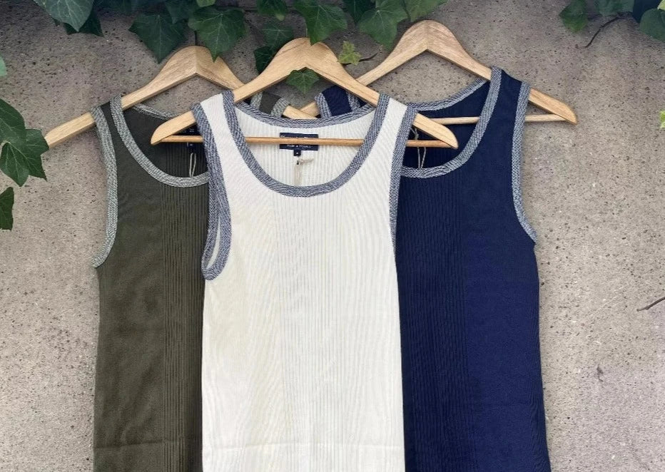 Débardeur bi-color - Fleurs de Bagne