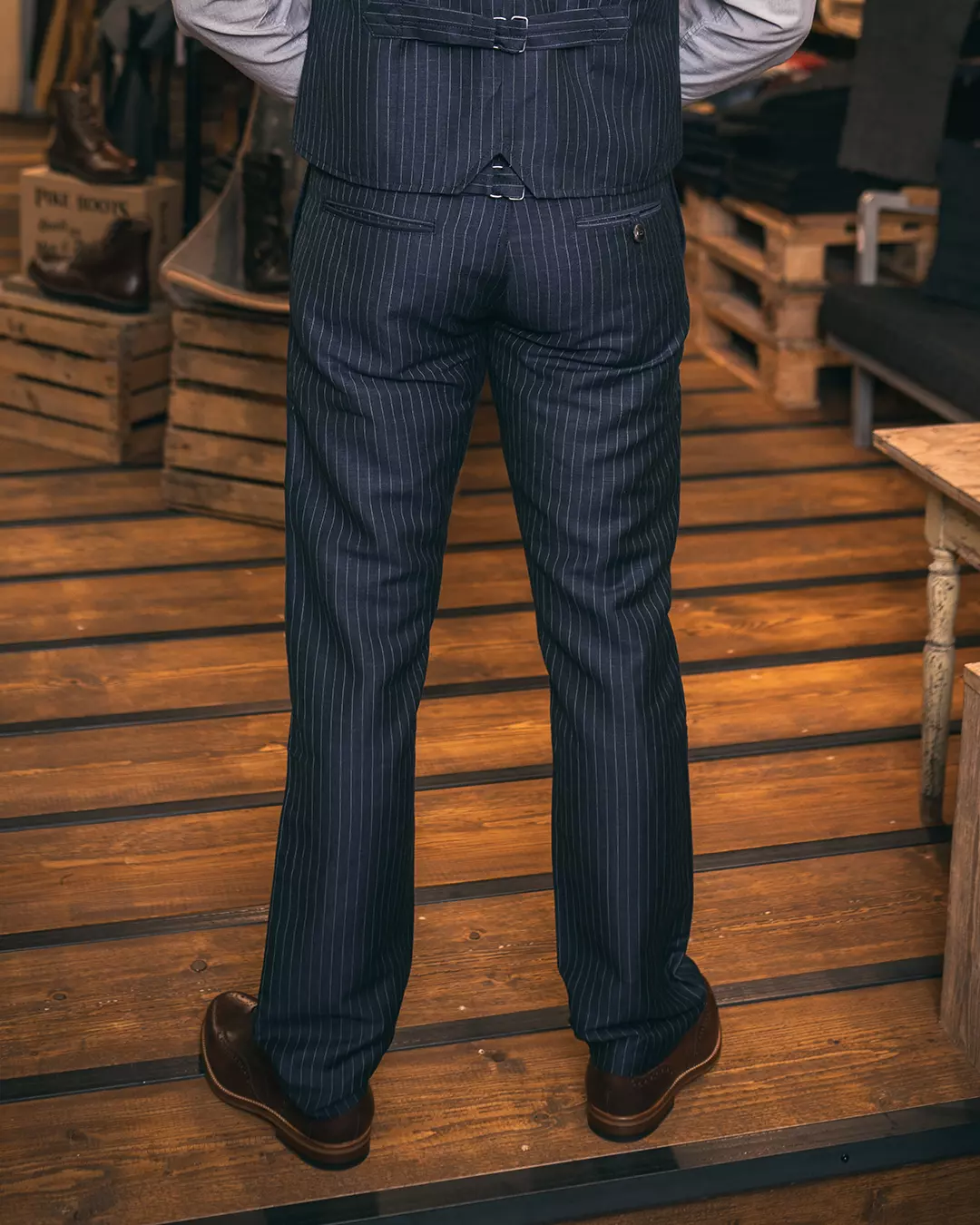 Pantalon 1923 buccanoy Chicago blue - Pike brothers – Image 3