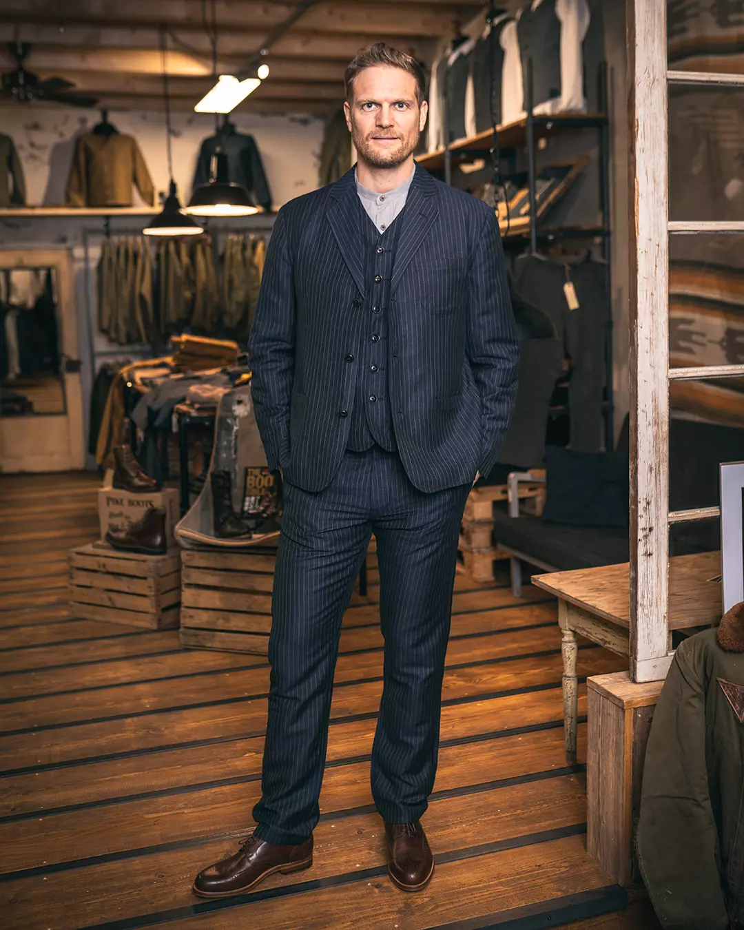 Pantalon 1923 buccanoy Chicago blue - Pike brothers – Image 6