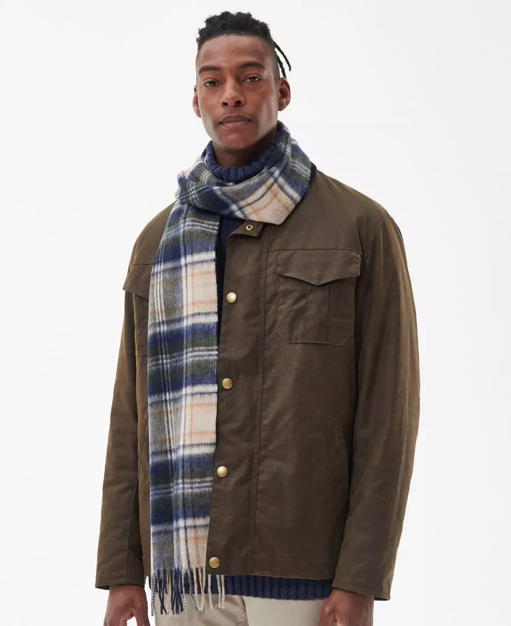 Echarpe check Tartan laine & cachemire - Barbour