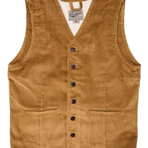 Gilet 1905 Goliath cord mustard - Pike brothers