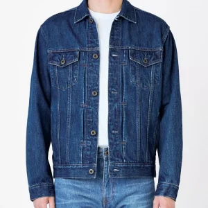 Veste type 4 mid-wash 12,5oz- Japan blue