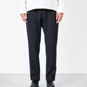 Pantalon sashiko easy tapered - Japan Blue