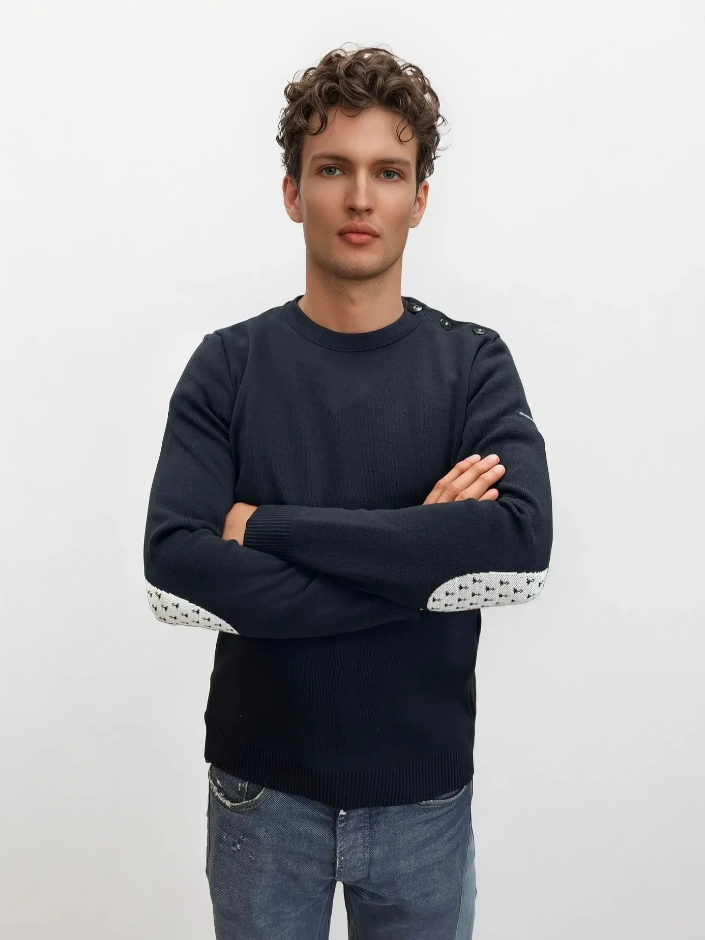 Pull marin "Betahon" Hermine 50% laine