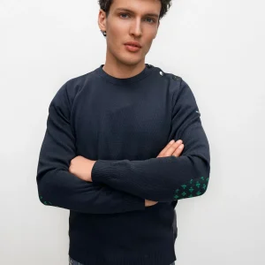 Pull marin "Bétahon" Lys 50% laine