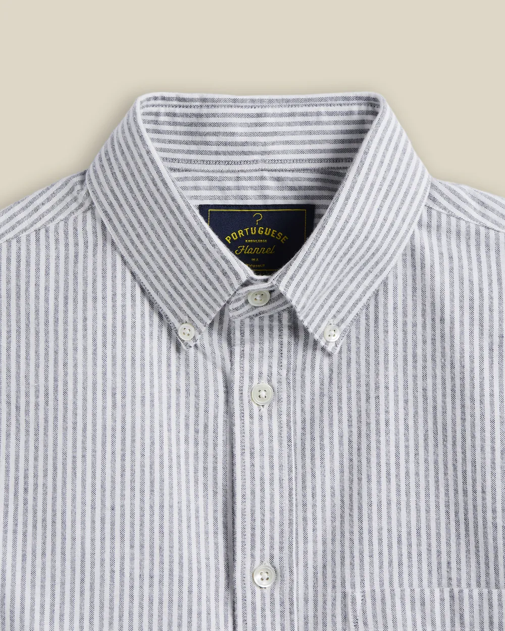 Chemise brushed oxford stripes - Portuguese flannel – Image 6