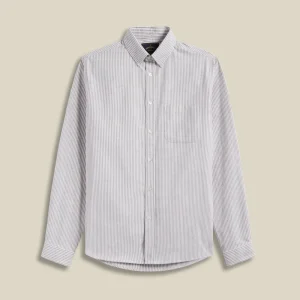 Chemise brushed oxford stripes - Portuguese flannel