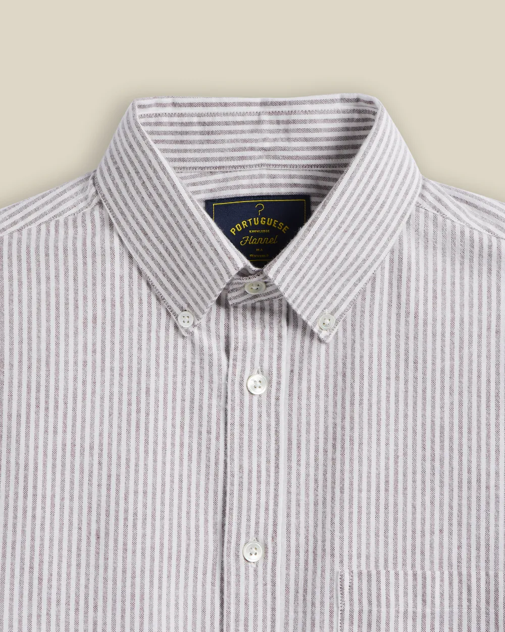 Chemise brushed oxford stripes - Portuguese flannel – Image 2