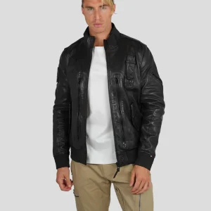 BLOUSON EN CUIR CAPTAIN DITY