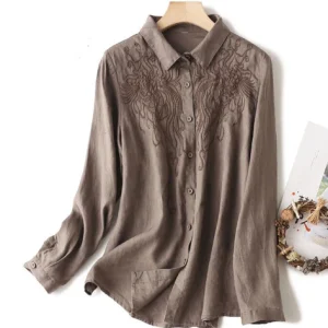 CHEMISE AMPLE BRODÉE