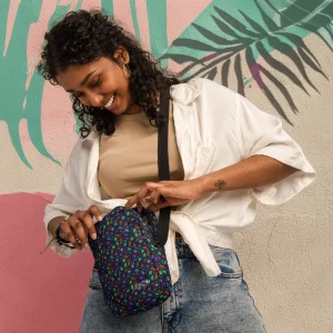 Sac à bandoulière "Neon Jungle Pattern"