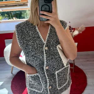 GILET SANS MANCHE GRIS