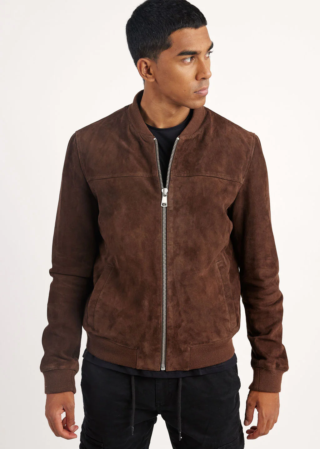 Blouson en cuir marron BOWER 2 AFRICAN – Image 3