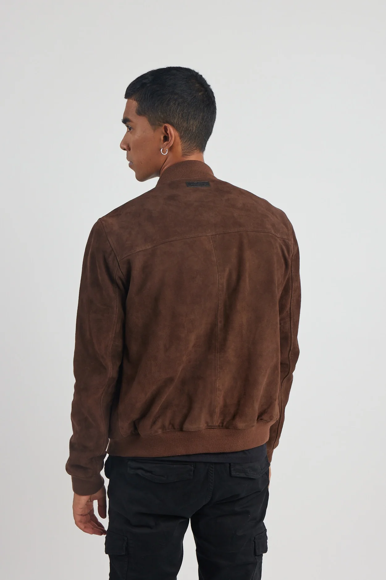 Blouson en cuir marron BOWER 2 AFRICAN – Image 2
