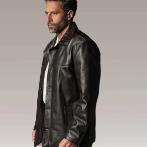 Veste en cuir marron BRASCO LEGEND