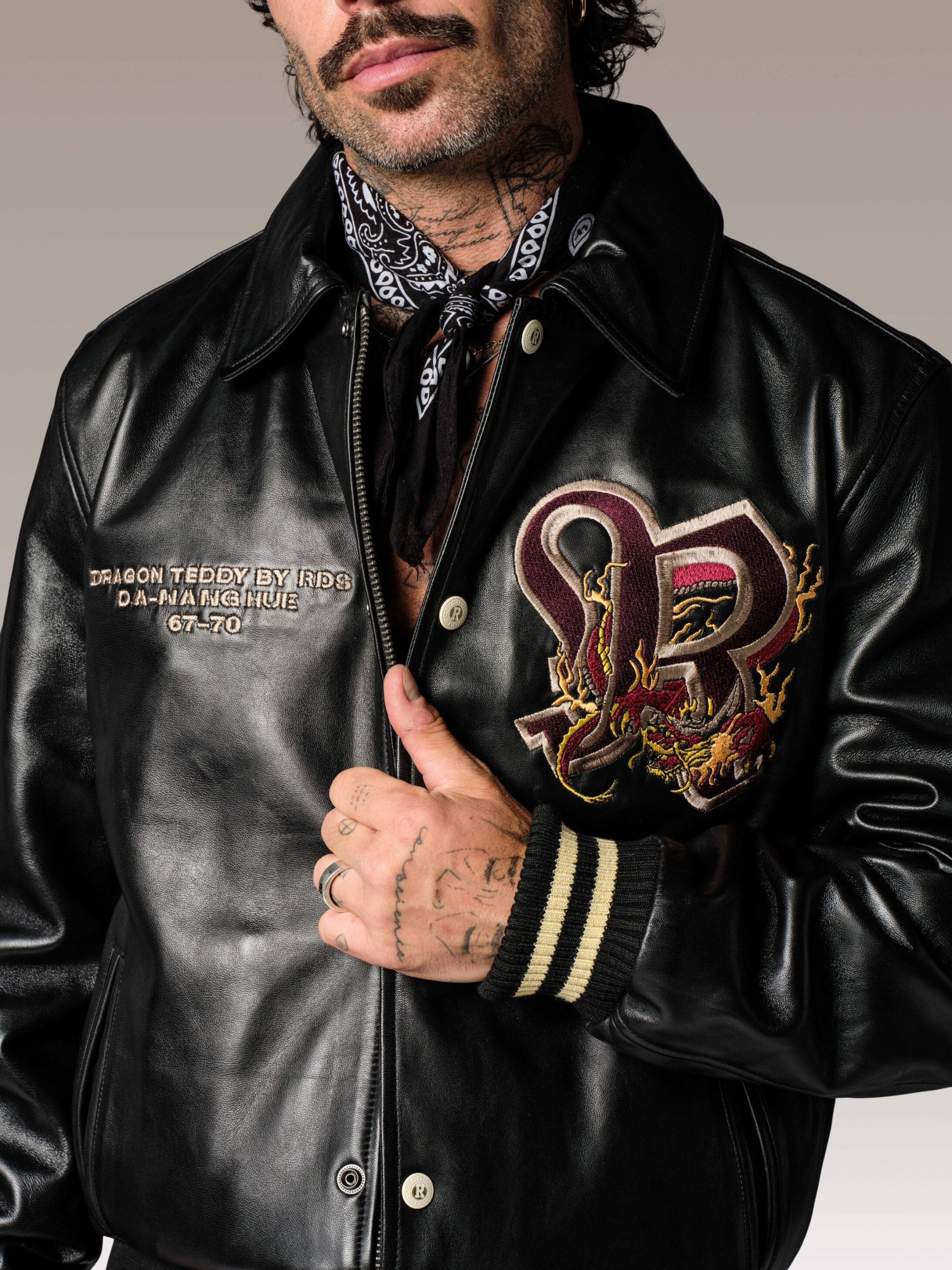 Blouson en cuir noir BRUCE LEGEND – Image 6