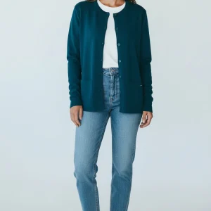 Gilet col rond "Bernic" 50% laine