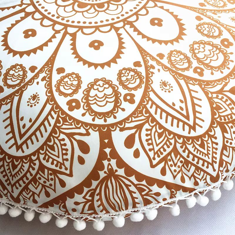 Coussin méditation bohème avec mandalas – Image 8