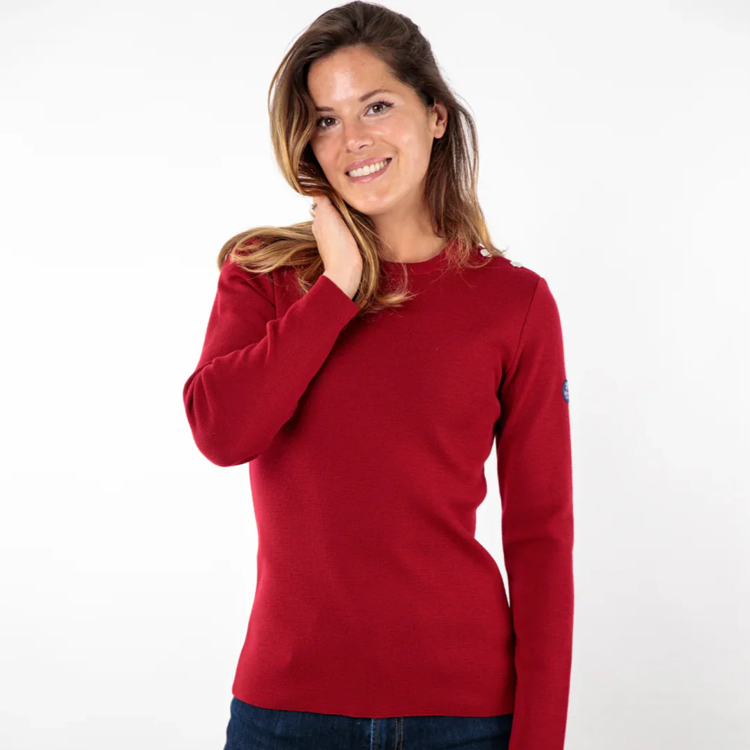 Pull marin uni KLASEL UF1 Rouge Malaga – Image 2