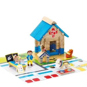 Maison en bois du Vétérinaire - Jeu de construction 60 pièces Jeu Jura